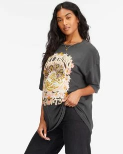 Best Sale 🎉 Billabong Super Natural Boyfriend T-Shirt OFF BLACK 🌟 -Color of the season Shop abjzt00690 billabongw ofb sd1 1
