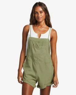 Outlet ❤️ Billabong Wild Pursuit Romper SUNSET GOLD 🔔 -Color of the season Shop j204tbwi billabongw avo frt1 1