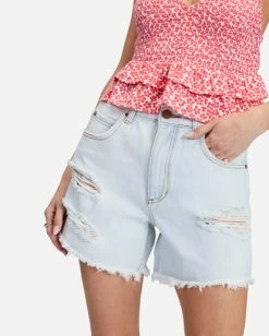 Top 10 ❤️ Billabong How Bout That Denim Shorts RAIN DROP 👍 -Color of the season Shop j2161bho billabongw rad dtl1 1