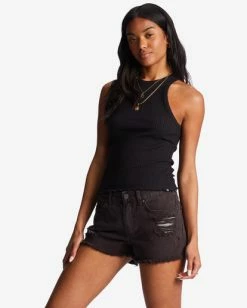 Coupon 😍 Billabong Drift Away Frayed Shorts BLACK 🌟 -Color of the season Shop j250ubdr billabongw blk sd1 1