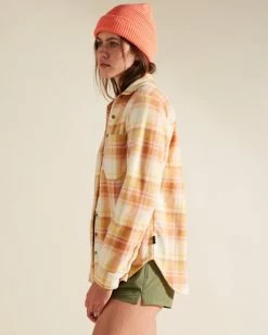 New 🛒 Billabong A/Div Forge Flannel Top TOFFEE ✨ -Color of the season Shop j6743bfo billabongw tof sd1 1