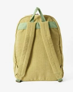 Buy ✔️ Billabong Schools Out Corduroy 🎒 Backpack AGAVE 👏 -Color of the season Shop jabkvbsc billabongp aga bck1 1