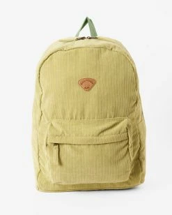 Buy ✔️ Billabong Schools Out Corduroy 🎒 Backpack AGAVE 👏 -Color of the season Shop jabkvbsc billabongp aga frt1 1