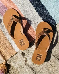 Cheap 🎉 Billabong Kai Braided 🩴 Sandals WHITE CAP 🎁