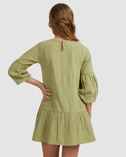 Best Sale ๐ Billabong ๐ง Girls' Mini Wishes Long Sleeve ๐ Dress AVOCADO ๐งจ 9 Best Sale ๐ Billabong ๐ง Girls' Mini Wishes Long Sleeve ๐ Dress AVOCADO ๐งจ - Image 8
