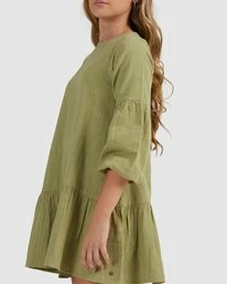Best Sale ๐ Billabong ๐ง Girls' Mini Wishes Long Sleeve ๐ Dress AVOCADO ๐งจ 6 Best Sale ๐ Billabong ๐ง Girls' Mini Wishes Long Sleeve ๐ Dress AVOCADO ๐งจ - Image 5