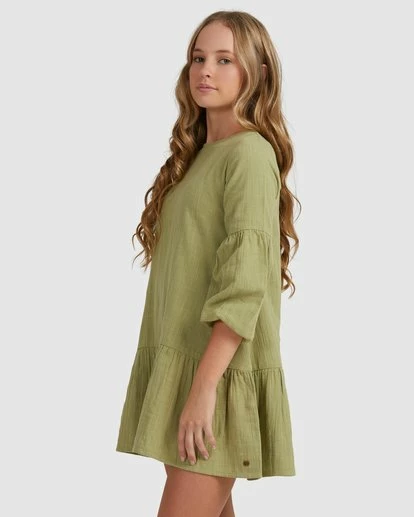 Best Sale ๐ Billabong ๐ง Girls' Mini Wishes Long Sleeve ๐ Dress AVOCADO ๐งจ 10 Best Sale ๐ Billabong ๐ง Girls' Mini Wishes Long Sleeve ๐ Dress AVOCADO ๐งจ - Image 9