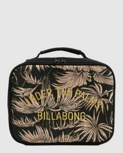 Cheapest 💯 Billabong Shaded Palms Insulated Lunch Box OFF BLACK 🔥 -Color of the season Shop ubjaa00138 billabongp ofb frt1 1