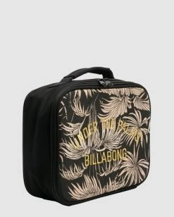 Cheapest 💯 Billabong Shaded Palms Insulated Lunch Box OFF BLACK 🔥 -Color of the season Shop ubjaa00138 billabongp ofb sd1 1