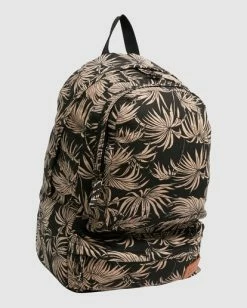 Brand new 😍 Billabong Shaded Palms Canvas 🎒 Backpack OFF BLACK ✔️ -Color of the season Shop ubjbp00126 billabongp ofb sd1 1