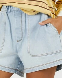 Best Pirce π Billabong The Strand Elastic Waist Denim Shorts LIGHT BLUE βοΈ 7 Best Pirce π Billabong The Strand Elastic Waist Denim Shorts LIGHT BLUE βοΈ - Image 5