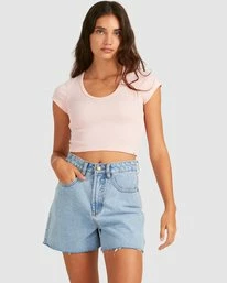 Best Pirce 🔥 Billabong Baby Vee T-Shirt PALE PINK ⭐