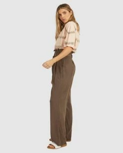 Deals 😉 Billabong Sand Wash Straight-Leg Pants TOBACCO 👍 -Color of the season Shop ubjnp00119 billabongw tob sd1 1