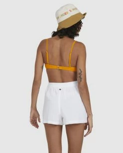 Flash Sale 🔔 Billabong ☀️ Summer Breeze Elastic Waist Shorts WHITE 🛒 -Color of the season Shop ubjns00143 billabongw wht bck1 1