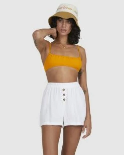 Flash Sale 🔔 Billabong ☀️ Summer Breeze Elastic Waist Shorts WHITE 🛒 -Color of the season Shop ubjns00143 billabongw wht frt2 1