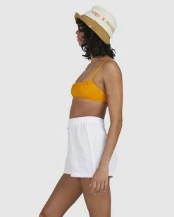 Flash Sale 🔔 Billabong ☀️ Summer Breeze Elastic Waist Shorts WHITE 🛒 -Color of the season Shop ubjns00143 billabongw wht sd1 1