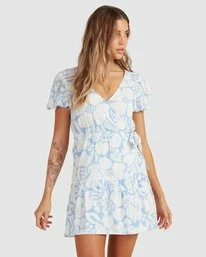 Best Sale ๐ Billabong Beyond Blue Wrap ๐ Dress SWEET BLUE ๐ 6 Best Sale ๐ Billabong Beyond Blue Wrap ๐ Dress SWEET BLUE ๐ - Image 4