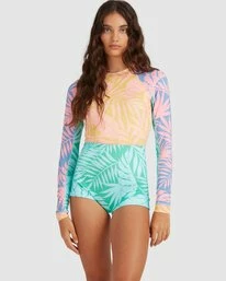 Cheapest 🛒 Billabong Mystic Beach Long Sleeve 🩱 Swimsuit MULTI ✨