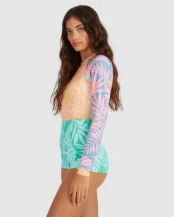 Cheapest 🛒 Billabong Mystic Beach Long Sleeve 🩱 Swimsuit MULTI ✨ -Color of the season Shop ubjwr00116 billabongw mul sd1 1