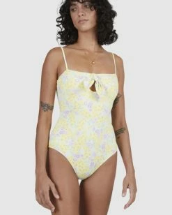 Wholesale 🔥 Billabong Tempest Cut-Out One Piece 🩱 Swimsuit LEMON LIME ⌛ -Color of the season Shop ubjx100145 billabongw lml dtl1 1