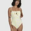 Wholesale 🔥 Billabong Tempest Cut-Out One Piece 🩱 Swimsuit LEMON LIME ⌛ -Color of the season Shop ubjx100145 billabongw lml frt1