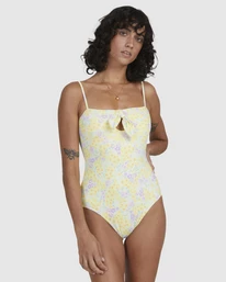 Wholesale 🔥 Billabong Tempest Cut-Out One Piece 🩱 Swimsuit LEMON LIME ⌛