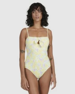 Wholesale 🔥 Billabong Tempest Cut-Out One Piece 🩱 Swimsuit LEMON LIME ⌛ -Color of the season Shop ubjx100145 billabongw lml frt2 1