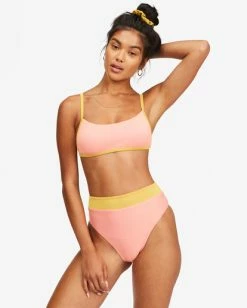Hot Sale 🛒 Billabong Hi Life Billie Bralette 👙 Bikini Top SUNBURST ✔️ -Color of the season Shop ubjx300156 billabongw srt frt1 1