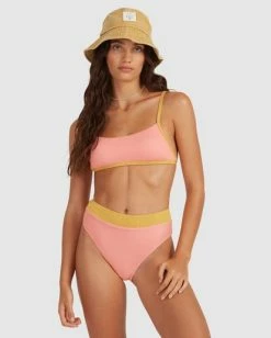 Hot Sale 🛒 Billabong Hi Life Billie Bralette 👙 Bikini Top SUNBURST ✔️ -Color of the season Shop ubjx300156 billabongw srt frt2 1
