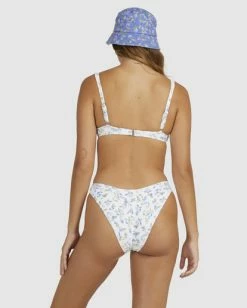 New 🛒 Billabong Chiquita Georgia Underwire Bra 👙 Bikini Top WHITE 😉 -Color of the season Shop ubjx300314 billabongw wht bck1 1