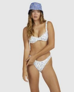 New 🛒 Billabong Chiquita Georgia Underwire Bra 👙 Bikini Top WHITE 😉 -Color of the season Shop ubjx300314 billabongw wht frt1 1