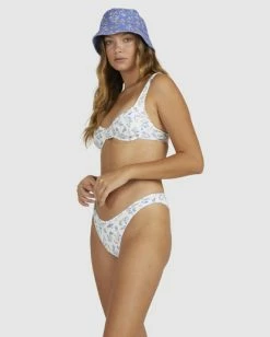 New 🛒 Billabong Chiquita Georgia Underwire Bra 👙 Bikini Top WHITE 😉 -Color of the season Shop ubjx300314 billabongw wht sd1 1