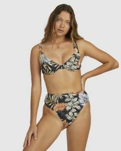 Buy 🥰 Billabong My Babylon High Maui Rider 👙 Bikini Bottoms BLACK 🌟 -Color of the season Shop ubjx400163 billabongw blk frt2 1