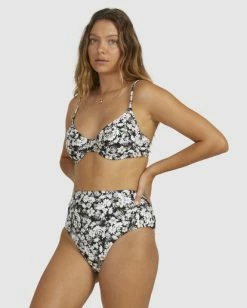 Best deal 🌟 Billabong Bliss Fall High Retro 👙 Bikini Bottoms BLACK 🤩 -Color of the season Shop ubjx400166 billabongw blk sd1 1