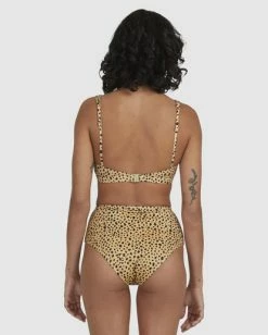 Best reviews of 🛒 Billabong Well Spotted Leopard Print Hawaii Retro 👙 Bikini Bottoms GOLD DUST 🧨 -Color of the season Shop ubjx400188 billabongw gdd bck1 1
