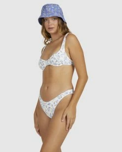 Outlet ❤️ Billabong Chiquita Hike 👙 Bikini Bottoms WHITE 🧨 -Color of the season Shop ubjx400282 billabongw wht sd1 1