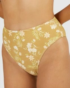 Top 10 🛒 Billabong Piccolo Hi-Rise Maui Rider 👙 Bikini Bottoms MUSTARD GOLD ⭐ -Color of the season Shop ubjx400329 billabongw mug dtl1 1