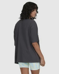 Cheapest 💯 Billabong Waves For Dayz Boyfriend T-Shirt OFF BLACK 🧨 -Color of the season Shop ubjzt00129 billabongw ofb bck1 1