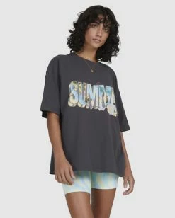 Cheapest 💯 Billabong Waves For Dayz Boyfriend T-Shirt OFF BLACK 🧨 -Color of the season Shop ubjzt00129 billabongw ofb frt2 1