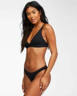 Promo ❤️ Billabong Sol Searcher High Point Tri 👙 Bikini Top BLACK PEBBLE 👏 -Color of the season Shop xt752bso billabongw bpb sd1 1